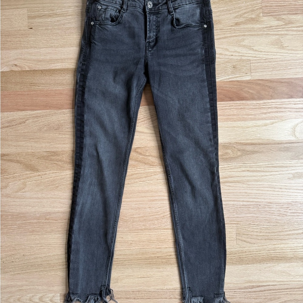 Zara Charcoal Skinny Jeans - 4